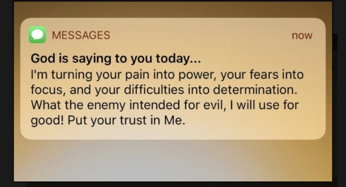 God is saying to you today. I'm turning your pain into power