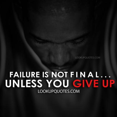 don't give up quotes