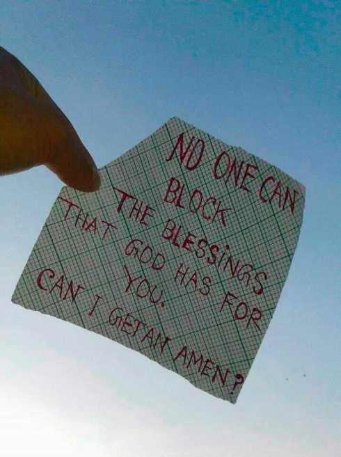 No one can block the blessing 