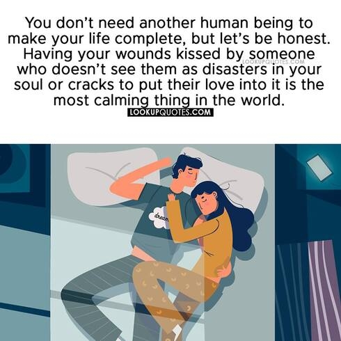 You don't need another human being to make your life complete